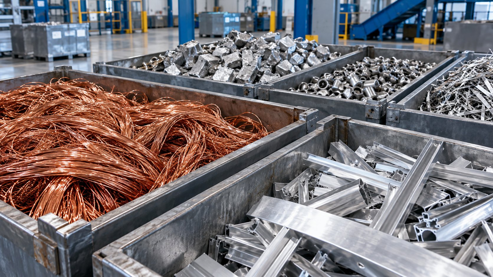Copper, aluminum, and recoverable industrial materials